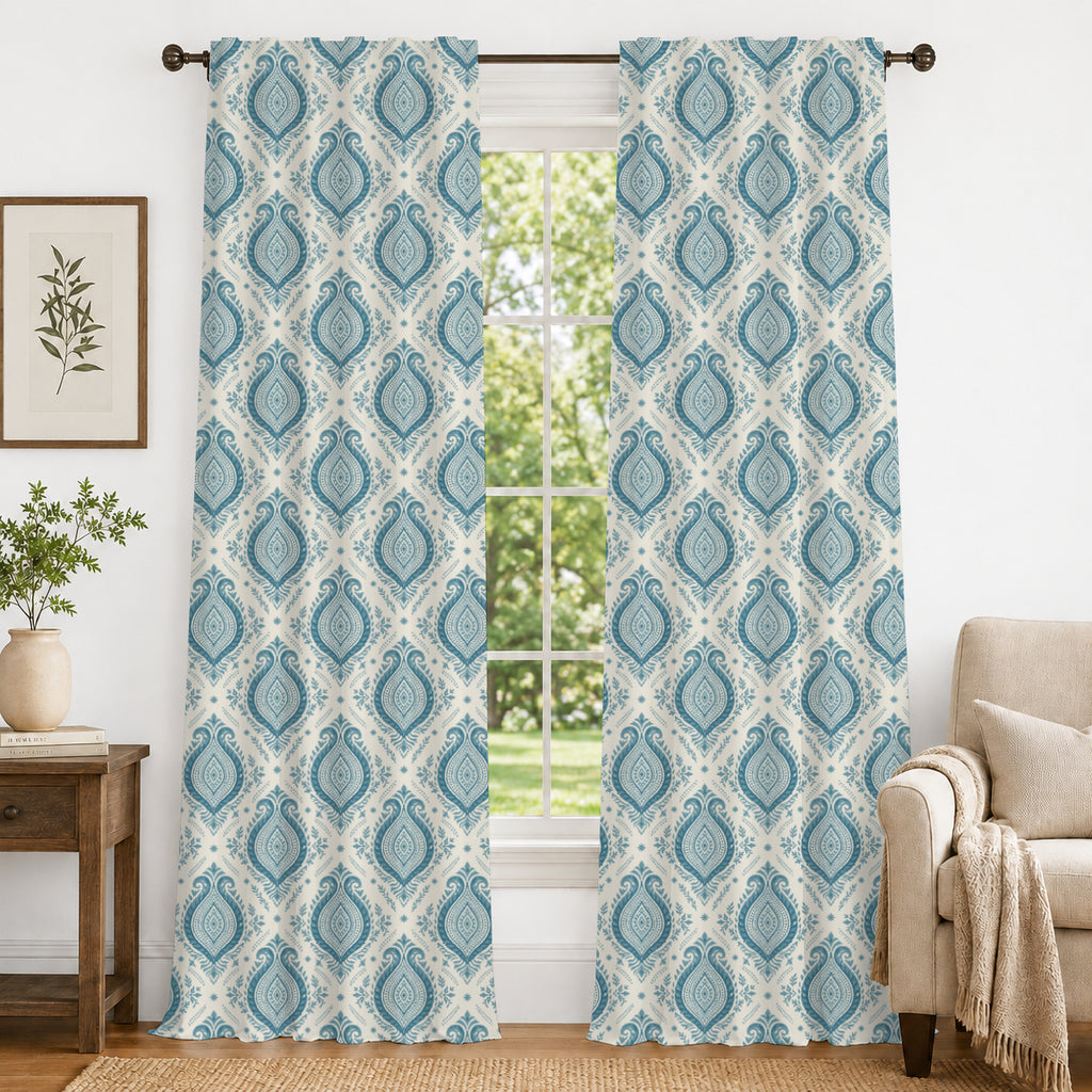 100% cotton curtain for living room - Light Reduction - Single Piece