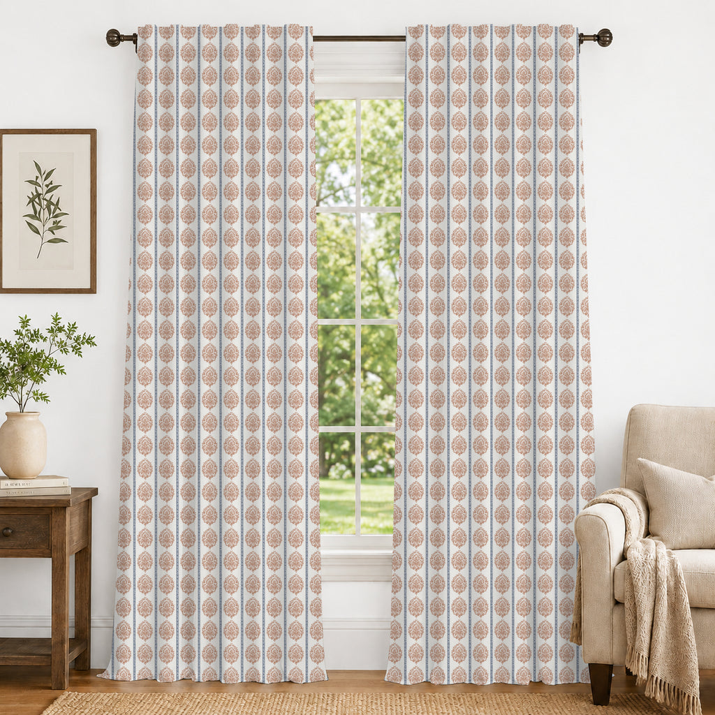 100% cotton curtain for living room - Light Reduction - Single Piece