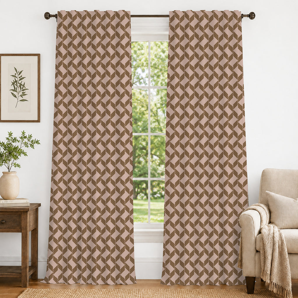 100% cotton curtain for living room - Light Reduction - Single Piece