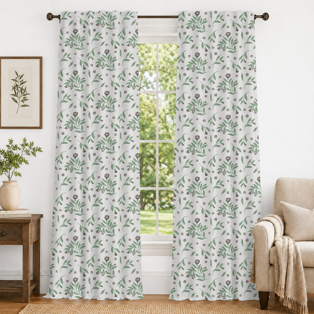 100% cotton curtain for living room - Light Reduction - Single Piece