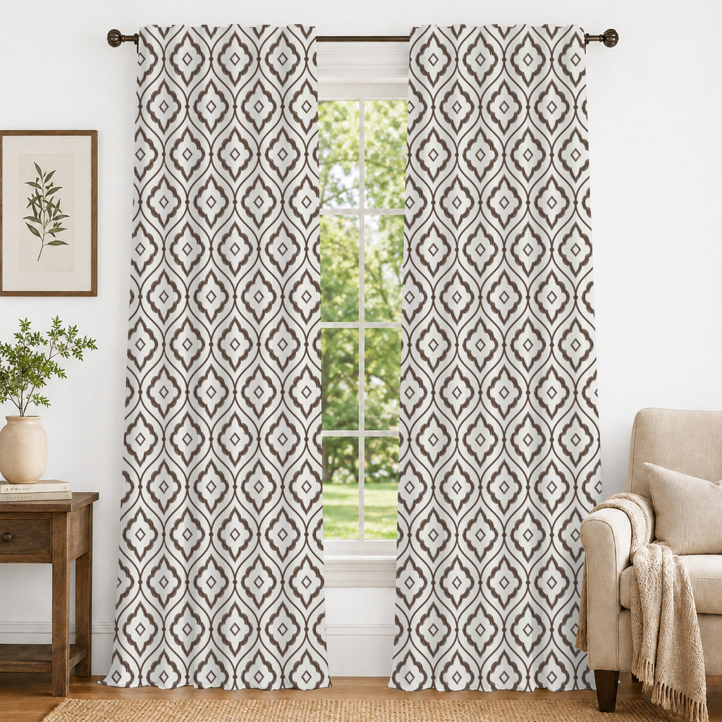 100% cotton curtain for living room - Light Reduction - Single Piece