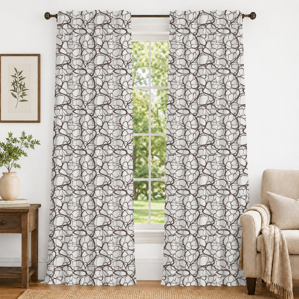 100% cotton curtain for living room - Light Reduction - Single Piece