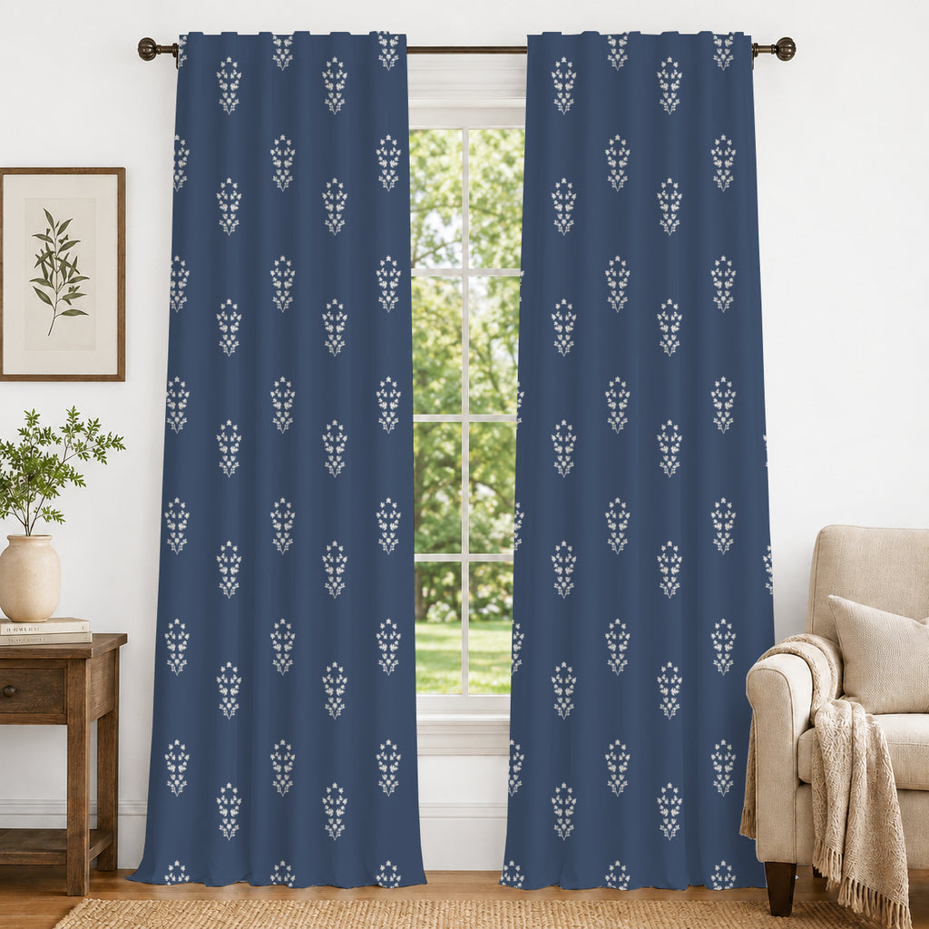 100% cotton curtain for living room - Light Reduction - Single Piece