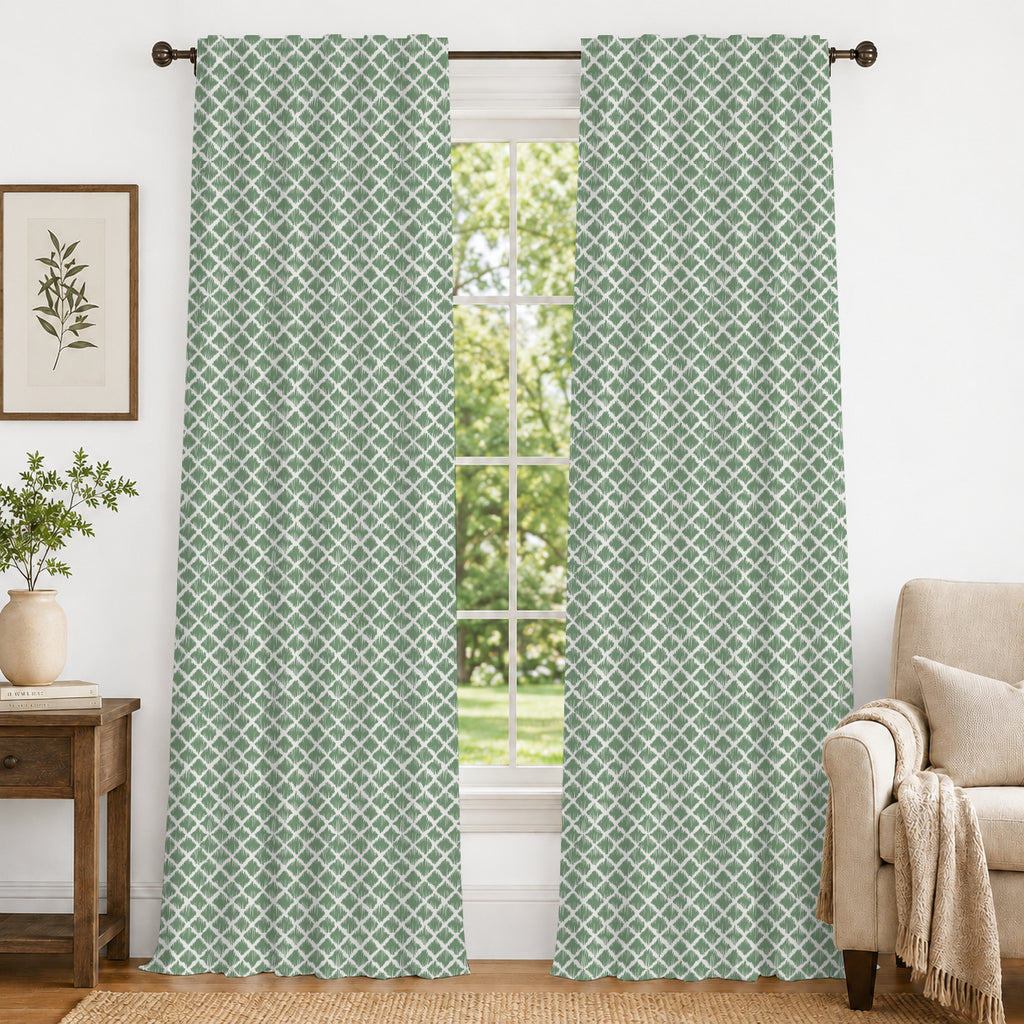 100% cotton curtain for living room - Light Reduction - Single Piece