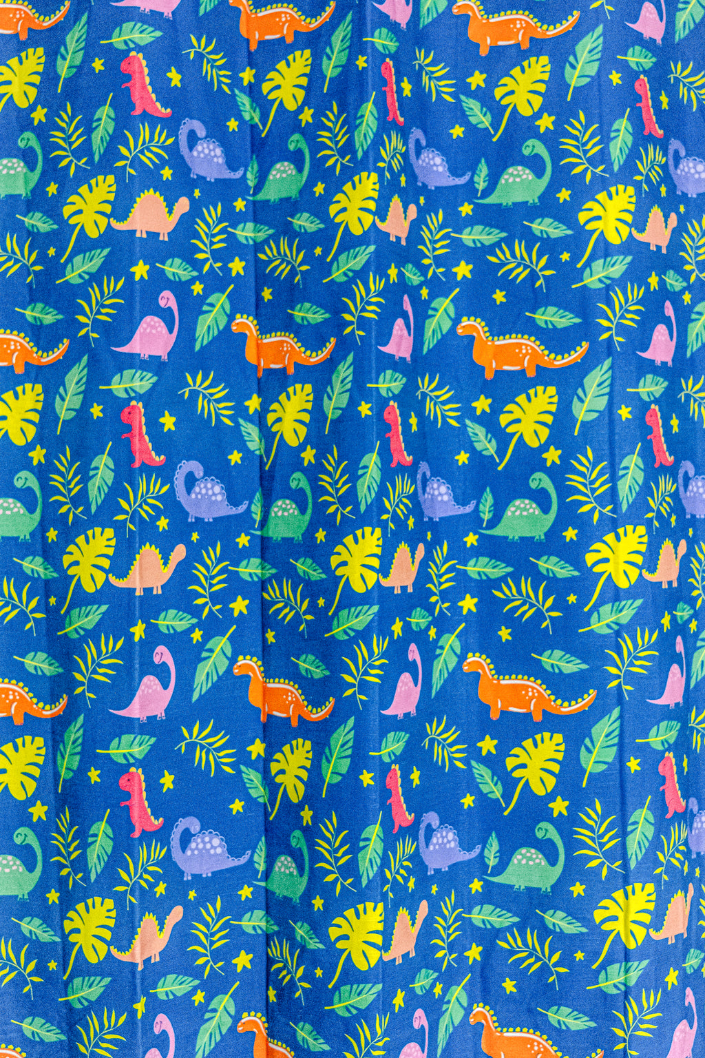 Dino 100% cotton curtain for Kids living room - Light Reduction - Single Piece