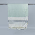 Peach Green Bamboo Bath Towel 75x150cm (Silky Soft)