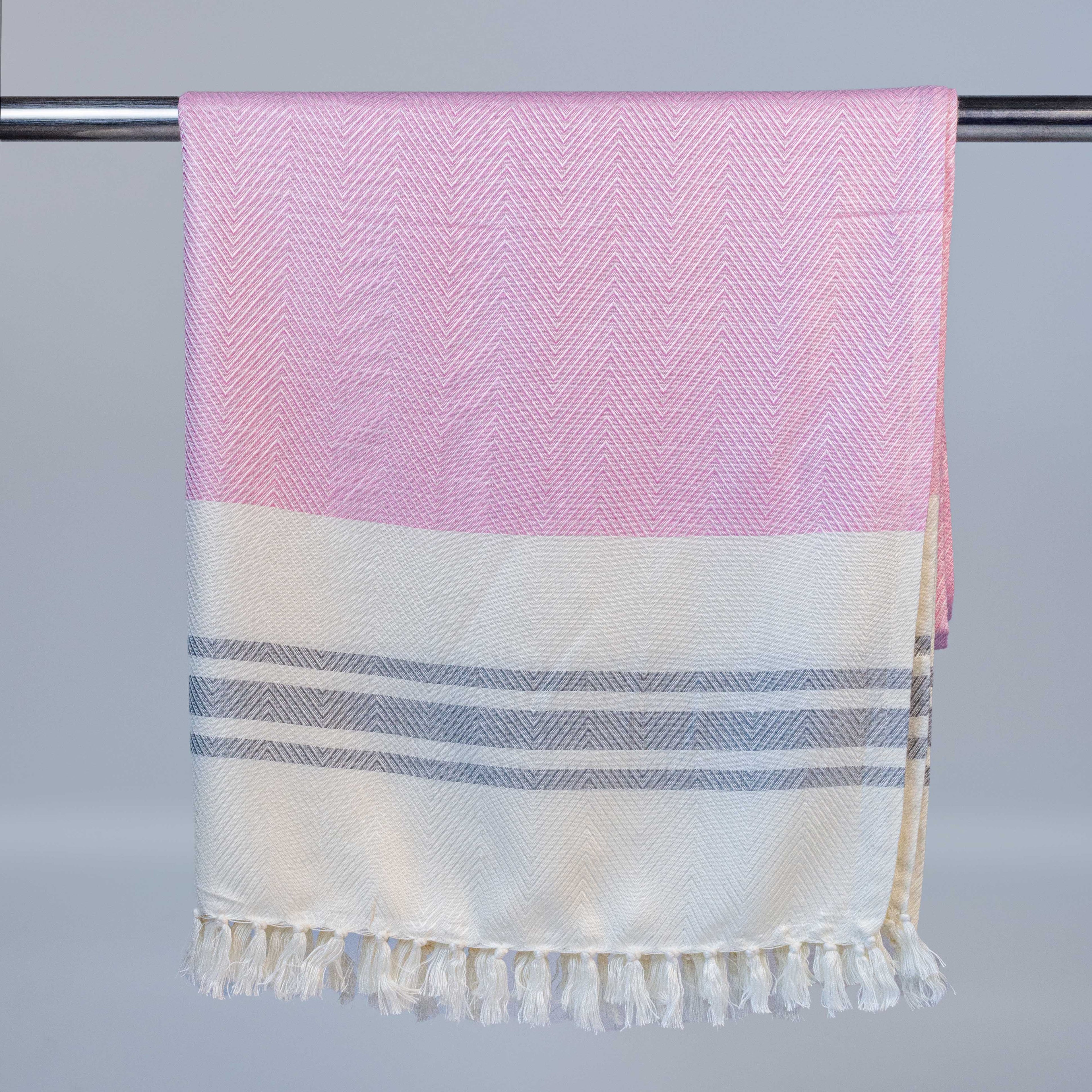 Pink Bamboo Bath Towel 75x150cm (Silky Soft)