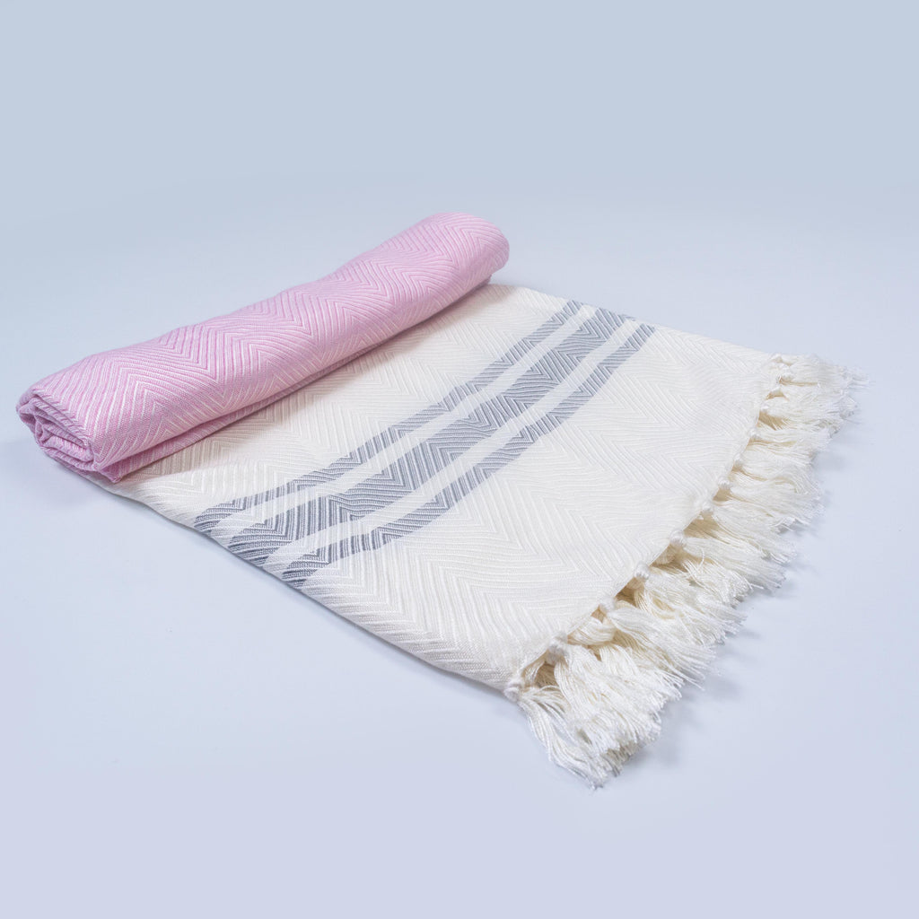 Pink Bamboo Bath Towel 75x150cm (Silky Soft)