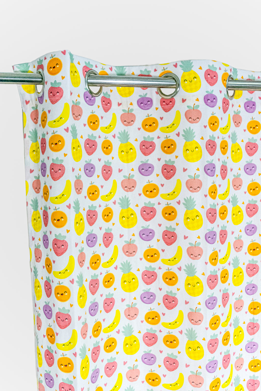 Fruit Fiesta 100% cotton curtain for Kids living room - Light Reduction - Single Piece