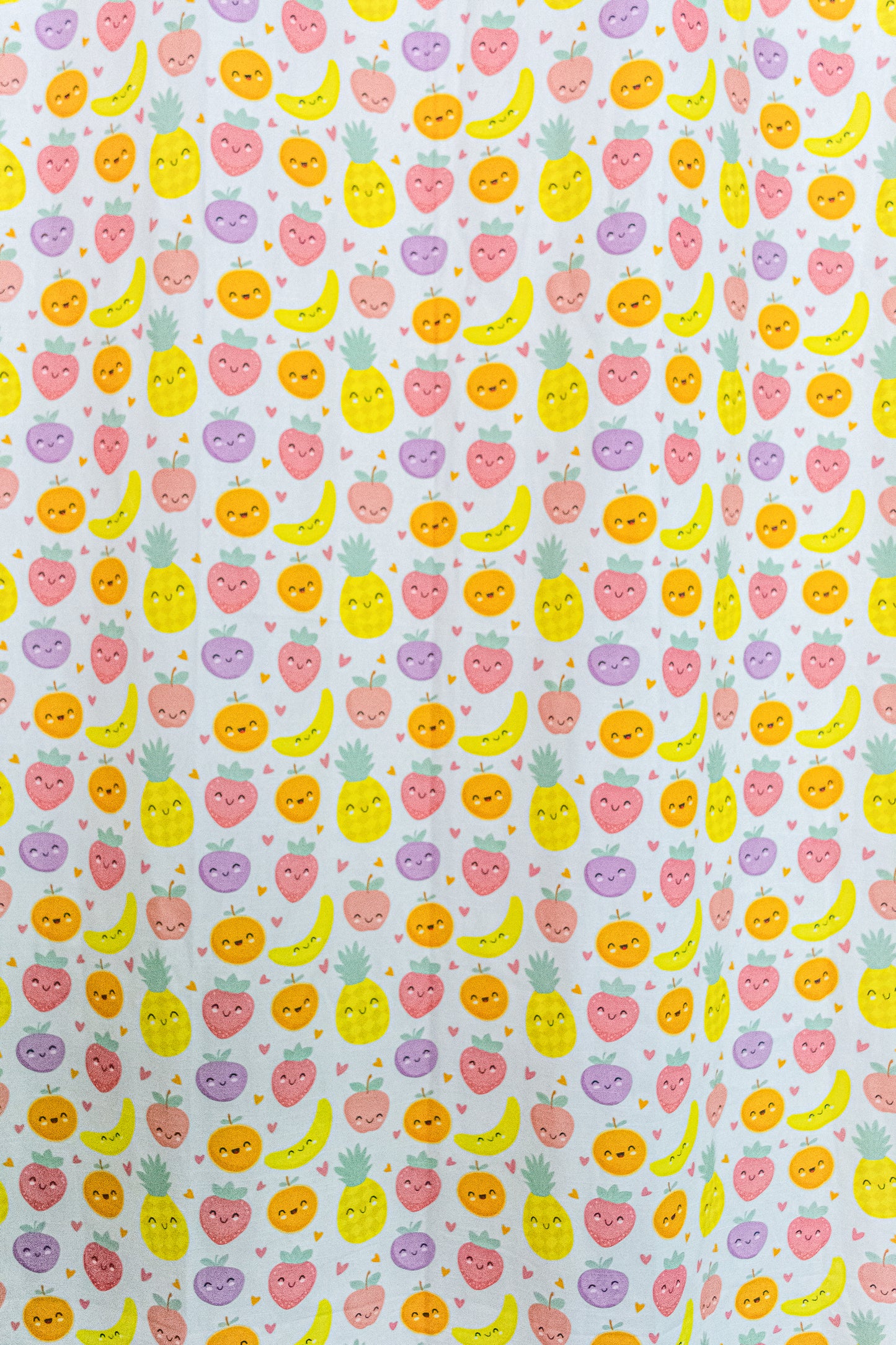 Fruit Fiesta 100% cotton curtain for Kids living room - Light Reduction - Single Piece