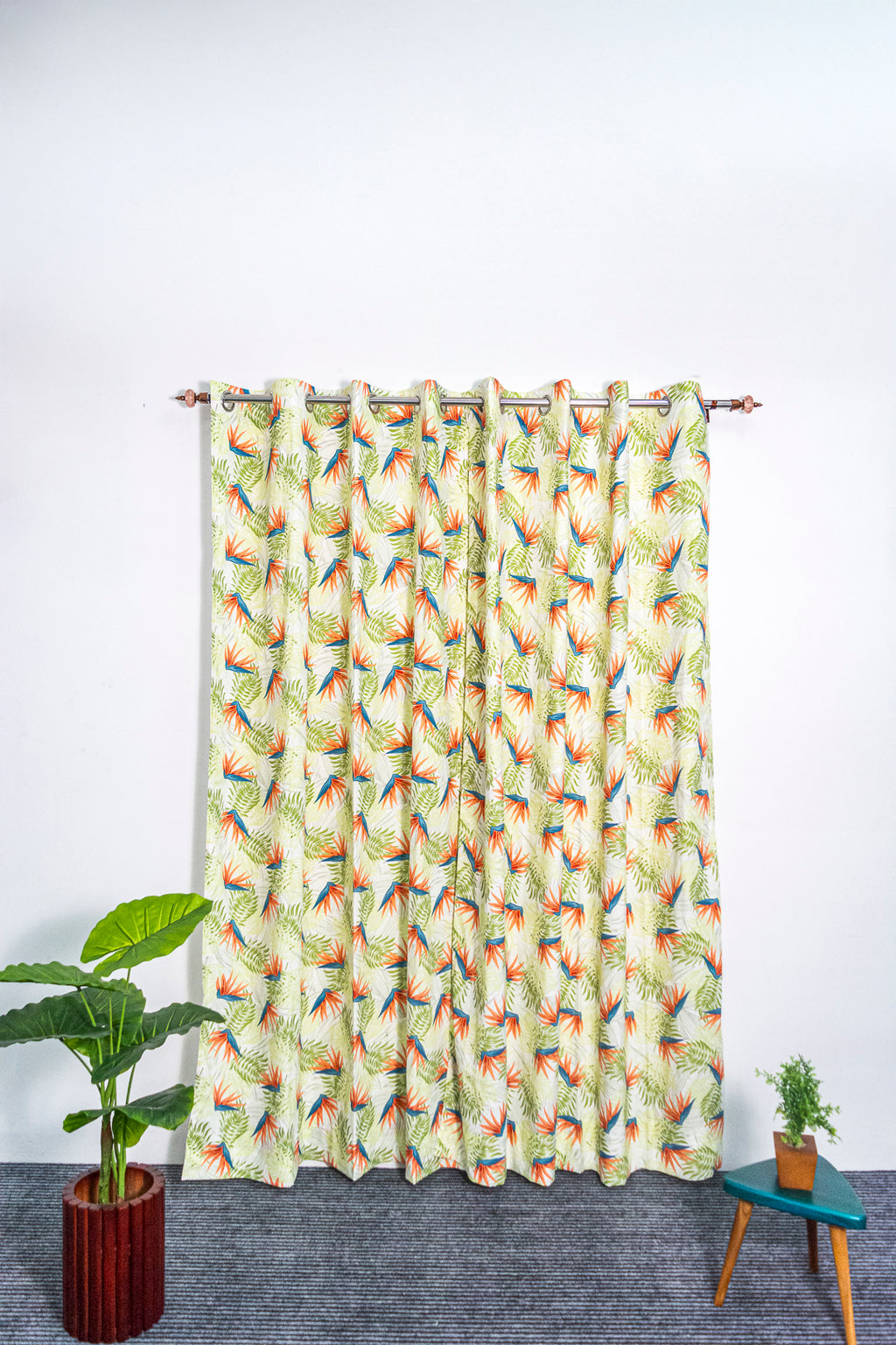 Paradise Flight 100% cotton curtain for living room - Light Reduction - Single Piece