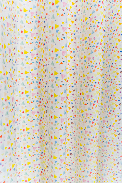Soft Sprinkle 100% cotton curtain for living room - Light Reduction - Single Piece