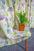 Spring Calm 100% cotton curtain for living room - Light Reduction - Single Piece