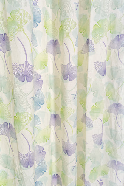 Spring Calm 100% cotton curtain for living room - Light Reduction - Single Piece