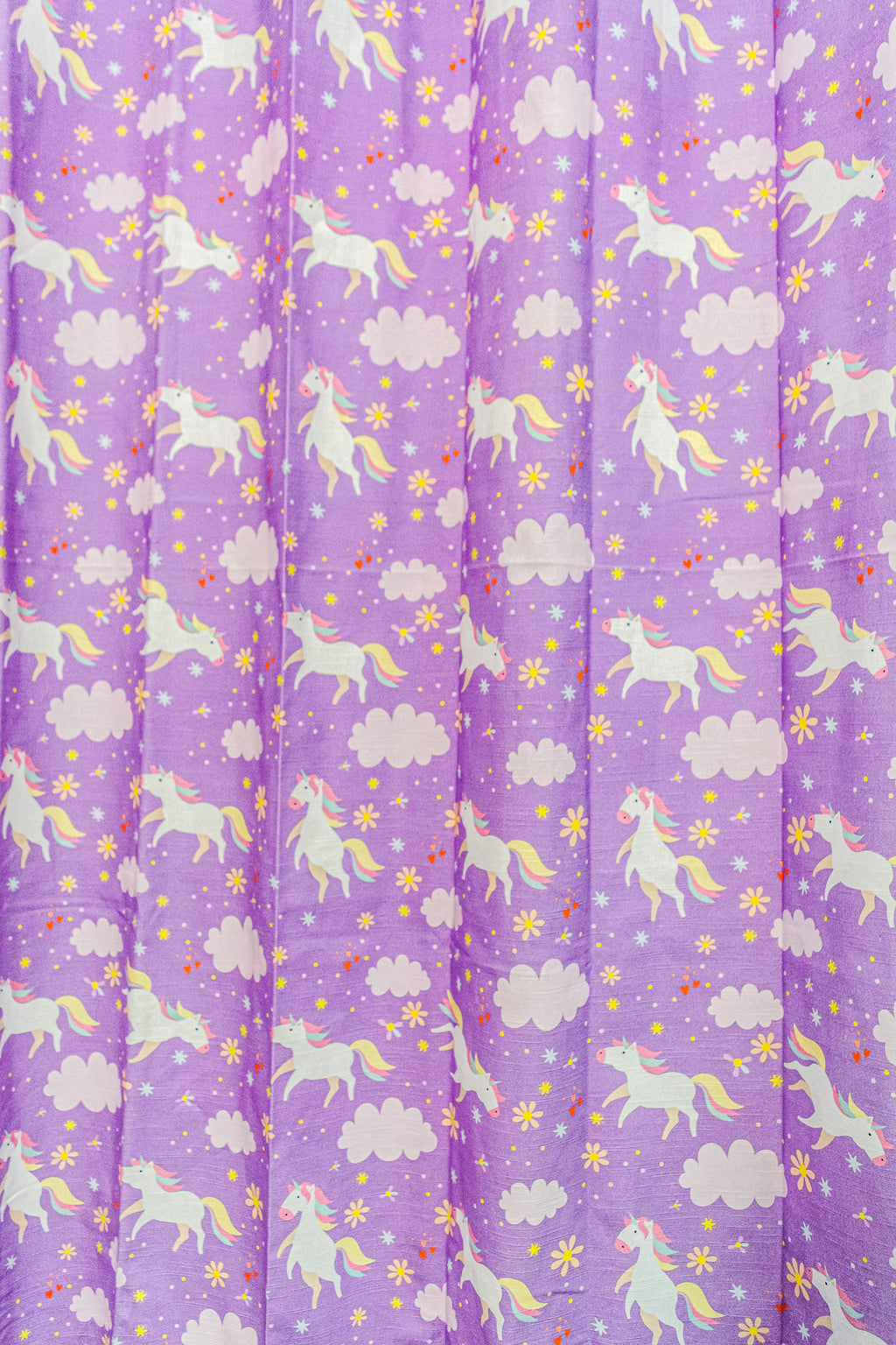 Unicorn 100% cotton curtain for Kids living room - Light Reduction - Single Piece