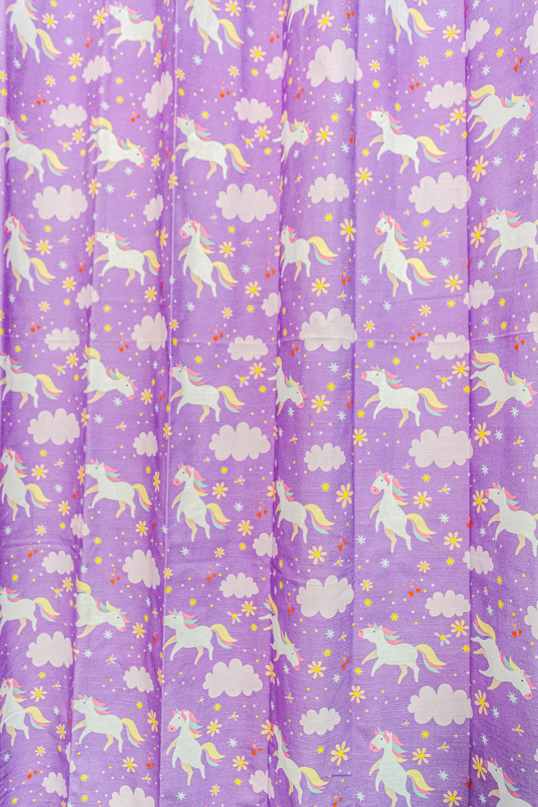 Unicorn 100% cotton curtain for Kids living room - Light Reduction - Single Piece